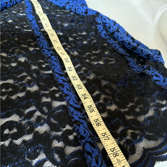 Alice + Olivia Blue Lace Maxi Dress - Picture 14 of 14